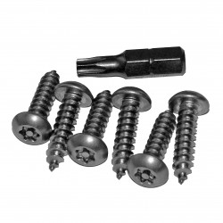Security Fixing Pack 1 - 10 x 3/4" security screws + key (desk install)